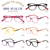 Bingkai Kacamata Optik Anak Sara, Full-Rim Asetat Karet Lunak - Nyaman Dipakai Sehari-hari Semua Bentuk Model 6004
