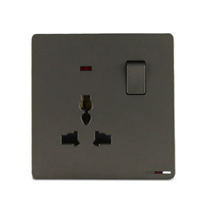 Interruptor <span class=keywords><strong>de</strong></span> Pared Estándar del Reino Unido, Suministro Directo <span class=keywords><strong>de</strong></span> Fábrica, 1 Tomacorriente Individual <span class=keywords><strong>de</strong></span> 13A, Tomacorriente Multifunción con Luz <span class=keywords><strong>de</strong></span> Neón - Product Image 4