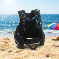 Équipement de plongée professionnel de la marque DS, gilet d'ajustement de la flottabilité BCD, 3 valves à dégagement rapide, 8 anneaux en D en acier inoxydable, nylon