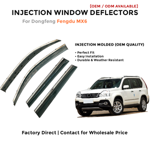 Déflecteurs de fenêtre latérale pare-pluie pour Toyota Cruiser 2019-2020 accessoires auto - Product Image 2