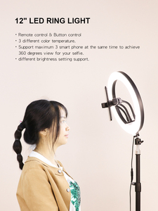 Luce ad anello fotocamera per telefono cellulare Live Streaming Desktop treppiede <span class=keywords><strong>Mini</strong></span> treppiede da tavolo portatile - Product Image 2