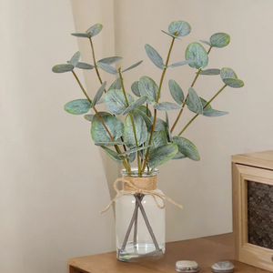 LO-793 OEM ODM Ramas <span class=keywords><strong>de</strong></span> Eucalipto Artificiales Personalizadas con Florero <span class=keywords><strong>de</strong></span> Vidrio para Decoración <span class=keywords><strong>de</strong></span> Escritorio - Product Image 4