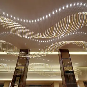 Zhongshan Tyson — lustre LED suspendu en cristal, Design moderne, luminaire décoratif d'intérieur, idéal pour un hôtel, nouveau modèle de