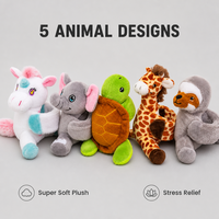 Bracelet en peluche personnalisé avec logo, anneau à pression, OEM ODM, jouet anti-stress en forme d'animal, vente en gros, cadeau personnalisé, directement de l'usine