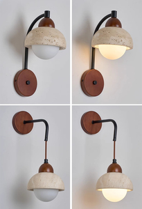 Giá bán buôn rất nhiều phong cách vòng Trăng Đá nhìn LED hiện đại travertine Đèn tường - Product Image 4