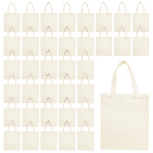กระเป๋าผ้าแคนวาสพับได้ 50 ใบ ขนาด 13x15 นิ้ว สำหรับงานซับลิเมชั่น ใช้ซ้ำได้ สำหรับใส่ของช้อปปิ้ง ของใช้สำนักงาน ของขวัญ หรือใช้ในตลาด - Product Image 2