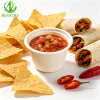 SUMKOKA Gobelet à sauce 2oz en pulpe de canne à sucre de qualité alimentaire, biodégradable, compostable, jetable, pour condiments et portions à emporter