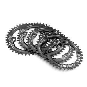 Baru Sepeda Chainwheel 104 BCD 32/34/36/38/40T Bentuk Bulat Sempit Lebar Ring untuk MTB Road Sepeda Single Gigi Cakram//