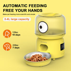 Yeni akıllı otomatik kedi köpek <span class=keywords><strong>Pet</strong></span> besleyici elektrikli oto <span class=keywords><strong>Pet</strong></span> yemek kasesi zamanlı tedavi dağıtıcı yavru kedi için kuru gıda paslanmaz çelik - Product Image 3