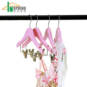 Vente <span class=keywords><strong>en</strong></span> gros de petits cintres <span class=keywords><strong>en</strong></span> <span class=keywords><strong>bois</strong></span> rose d'Inspring cintres pour vêtements pour bébés - Product Image 5