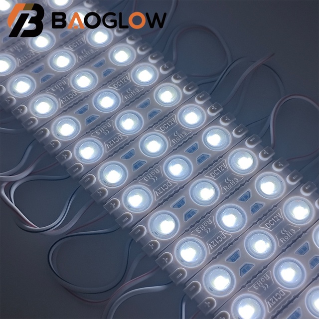 MZ02 Super Bright IP65 SMD 2835 LED Module Light DC12v 3LEDs 1.2W Injection Blister Letters Advertising LED Module