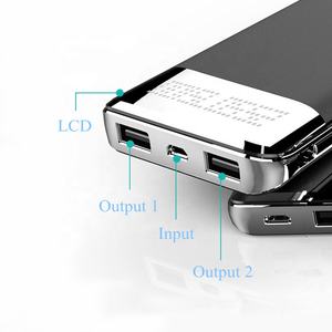 <span class=keywords><strong>Powerbank</strong></span> Wireless Ultra Sottile ad Alta Capacità con <span class=keywords><strong>Ricarica</strong></span> <span class=keywords><strong>Rapida</strong></span>, Batteria Li-Polymer IQ, Doppia Uscita USB, Display LED, Ingresso Micro USB - Product Image 6