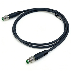 M12 naar RJ45 bekabelingskabel automatiseringssystemen interconnect M12 4-pins D-code mannelijke afgeschermde kabelassemblage voor industrieel gebruik - Product Image 1
