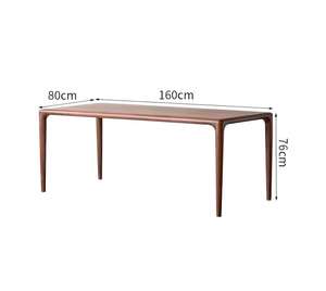 <span class=keywords><strong>Tavolo</strong></span> da Pranzo Rettangolare in Legno Massello di Noce Nordamericano Durevole con Struttura a Giunzione Mortise e Tenon, <span class=keywords><strong>Tavolo</strong></span> in Legno <span class=keywords><strong>Grezzo</strong></span> - Product Image 5