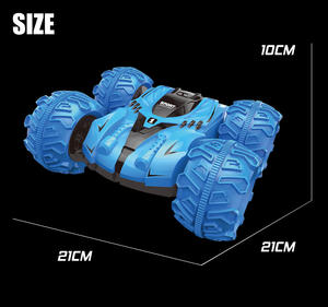 Voiture télécommandée 2,4 G 4 canaux, véhicule de dérive 4 roues motrices, voiture de cascade à double rotation, voiture électrique tout-terrain amphibie pour garçons - Product Image 5