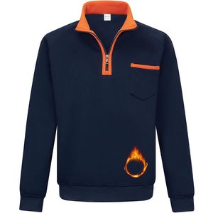 Sudadera Personalizada para Hombre con Cierre de Cremallera, Manga Larga, Cuello Alto, Informal, Cálida, de Forro Polar - Product Image 4