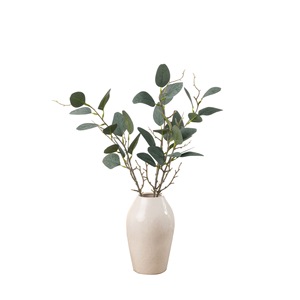 Fleur artificielle CallaFloral Eucalyptus, branche unique, verte, en polyester, plante décorative d'intérieur - Product Image 5