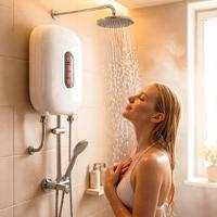 Chauffe-eau électrique instantané personnalisé à prix raisonnable pour la maison, la cuisine et la salle de bain, commande tactile, chauffage en acier inoxydable