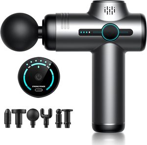 Mini Pistola de Masaje de Bolsillo para Tejido Profundo con Percusión y Vibración, 6 Velocidades, Recargable, Material ABS para Uso Corporal - Product Image 1