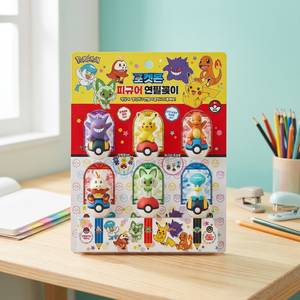Pokmon Figure Plastic Pencil Holder Set 6 Characters Korean <b>Kids</b> <b>Desk</b> Organizer Anime Office Supplies - Product Image 2