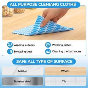 Paños de Limpieza Reutilizables de Tela No Tejida, Toallas Desechables para Cocina, Paños Secos - Product Image 3