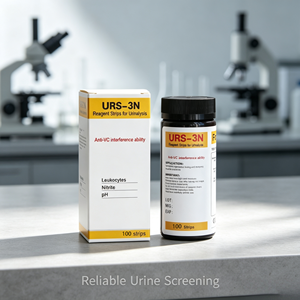 Bandelettes de test <span class=keywords><strong>urinaire</strong></span> URS-3N UTI, 3 paramètres : leucocytes, nitrites, <span class=keywords><strong>pH</strong></span>, bandelettes de test d'analyse d'urine, bandelettes de test d'infection des voies urinaires - Product Image 5