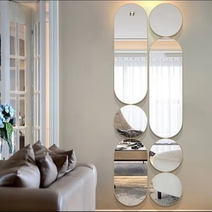 Decorative Wall Modern Living Room Corridor Luxurious Aluminum Alloy <strong>Frame</strong> <strong>Mirror</strong> Wall Mounted Combination <strong>Mirror</strong> - Product Image 2