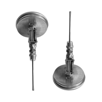 Stainless Steel Bimetal BBQ Thermometer IP65 Rated High Accuracy 1.6%F.S 12-36V DC Customizable Grill Oven Temperature Gauge