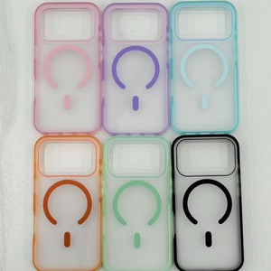Funda Híbrida Magnética Acrílica con Airbag <span class=keywords><strong>Invisible</strong></span>, Acabado Suave al Tacto, Carcasa Rígida para iPhone 15 14 Pro, Carcasa Transparente Estética - Product Image 1