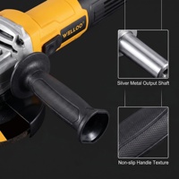 Meuleuse d'angle filaire WELLOO 115 mm haute performance pour la découpe de métaux, l'élimination de la rouille et le chanfreinage des surfaces