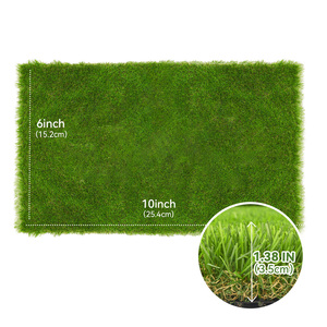 Alfombra de Césped Artificial Verde Duradera e Inodora, Altura del Pelo de 35 mm, Fácil Instalación, Superficie Antideslizante para Jardín, Patio Trasero y Área de Juegos - Product Image 6