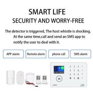 مجموعة إنذار أمان منزلي كاملة Wifi/GSM/4G نظام منزلي لاسلكي مع مستشعر باب PIR - Product Image 5