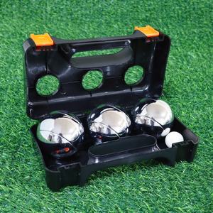 Ensemble <span class=keywords><strong>de</strong></span> boules <span class=keywords><strong>de</strong></span> <span class=keywords><strong>pétanque</strong></span> en acier Q159 résistant à la rouille ZQURE avec boîte noire pour les jeux <span class=keywords><strong>de</strong></span> <span class=keywords><strong>plage</strong></span> d'été - Product Image 3