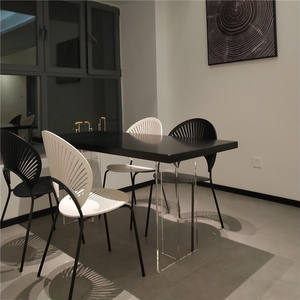 Table à manger rectangulaire Delifeng en acrylique transparent, style minimaliste, meubles de salle à manger - Product Image 1