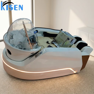 KISEN Lit de massage professionnel pour spa capillaire avec fonction d'eau circulante, nécessitant une installation de plomberie, multifonctionnel, pour shampoing et mousse capillaire épaisse - Product Image 6