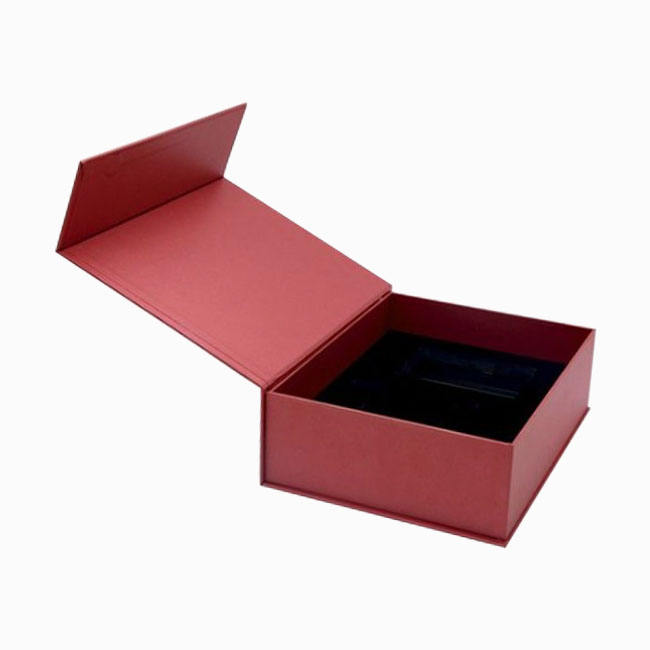 Custom Hot Luxury Magnetic Gift Box Packaging Ribbon Handle Folding ...