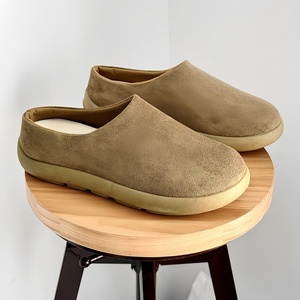 Mules personnalisées pour femmes, dernières tendances, vente en gros, chaussures plates décontractées en daim, style sabot <span class=keywords><strong>de</strong></span> <span class=keywords><strong>jardin</strong></span>, avec nœud, respirantes et résistantes à l'usure - Product Image 2