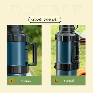 Termo de vacío de acero inoxidable de 4L para picnics, acampar al aire libre, viajes y senderismo, jarra portátil - Product Image 4