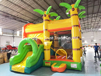 Château gonflable géant avec souffleur, en PVC, capacité 500 kg, certifié CE