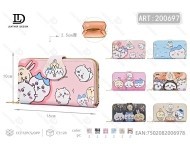Portafoglio con stampa cartoon e bottone singolo, di medie dimensioni, per uso quotidiano, unisex, in materiale PU - Product Image 1