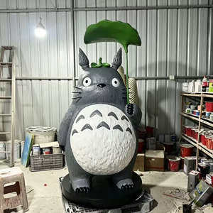 Scultura in Resina di Fibra di Vetro a Grandezza Naturale di Il <span class=keywords><strong>Mio</strong></span> <span class=keywords><strong>Vicino</strong></span> <span class=keywords><strong>Totoro</strong></span> per Location di Matrimoni, Parchi, Resort, Negozi per Bambini, Collezioni d'Arte per la Casa - Product Image 3