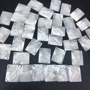 Creencia Religiosa Nácar Jesús Virgen María <span class=keywords><strong>de</strong></span> Guadalupe Santa María Concha Blanca Tallada a Mano para Collar <span class=keywords><strong>de</strong></span> Joyería DIY - Product Image 5