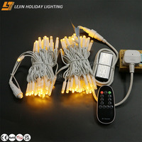 Guirnalda de Luces LED de Alta Calidad Personalizada para Jardín, Bodas y Decoración Navideña, con Control Remoto, Dos Colores, Clasificación IP65, 100 LED
