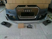 Kit carrosserie style RS3, diffuseur de pare-chocs arrière avec embouts d'échappement quadruples pour Audi A3 S3 8V.5 Facelift 2014-2016 S-Line Sportback Sedan