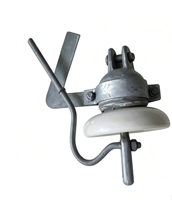Isolateur de suspension en porcelaine XDP-70C 70kN pour fil de terre aérien, isolateur haute tension pour câble