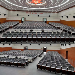 Chaise de salle de conférence de mobilier commercial Chaises d'église auditorium rembourrées à bas prix modernes - Product Image 6