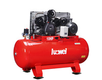 Compresseur d'air à piston à entraînement par courroie industrielle_7,5 ch/5 kW Pompe à deux étages
