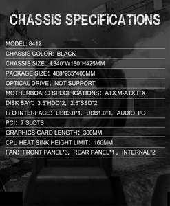 Caja de <span class=keywords><strong>Ordenador</strong></span> para Juegos Sideswipe, <span class=keywords><strong>Carcasa</strong></span> para Torres de Jugadores - Product Image 6