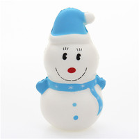 Jouet anti-stress en PU à rebond lent, modèle de bonhomme de neige de dessin animé, ornement Père Noël, jouet à presser