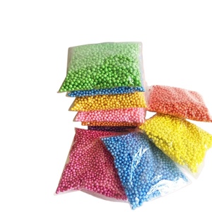 Balles en mousse souple, micro-mousse, slime, billes en polystyrène, styrofoam, petites billes en mousse multicolores, jouet éducatif, marque XFDO - Product Image 2